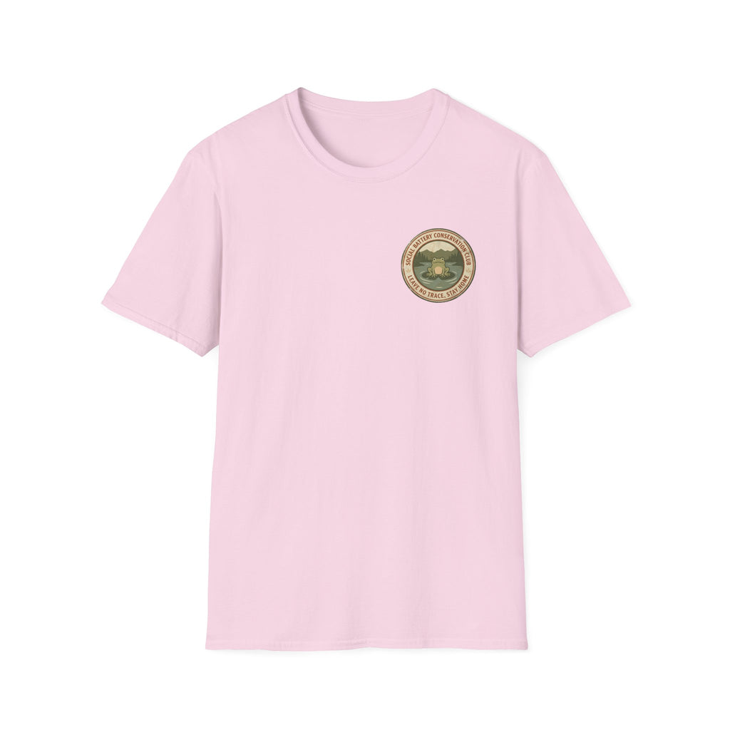 Social Battery Conservation Club T-shirt