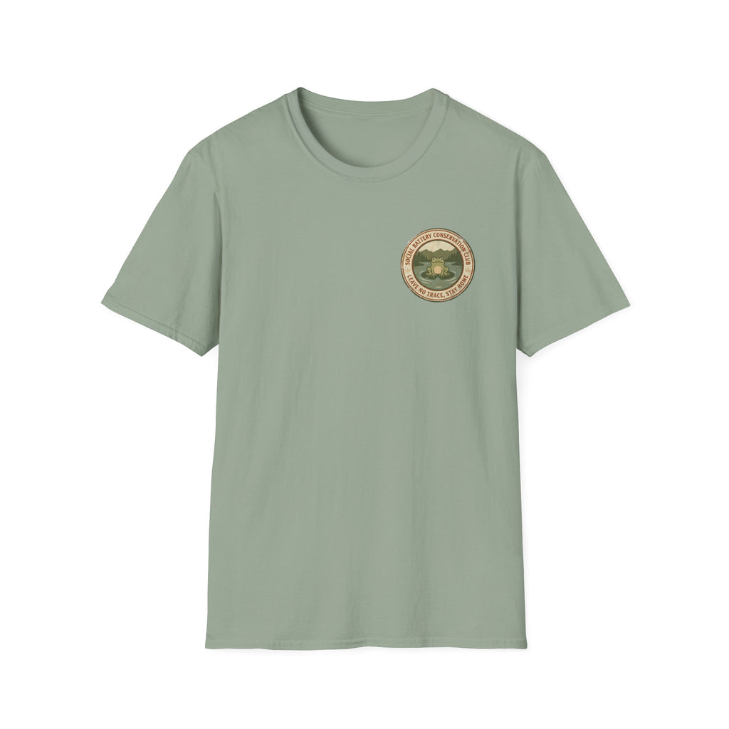Social Battery Conservation Club T-shirt